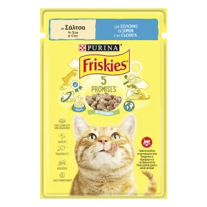 Purina Friskies Adult cu Somon în Sos Pisici 85g