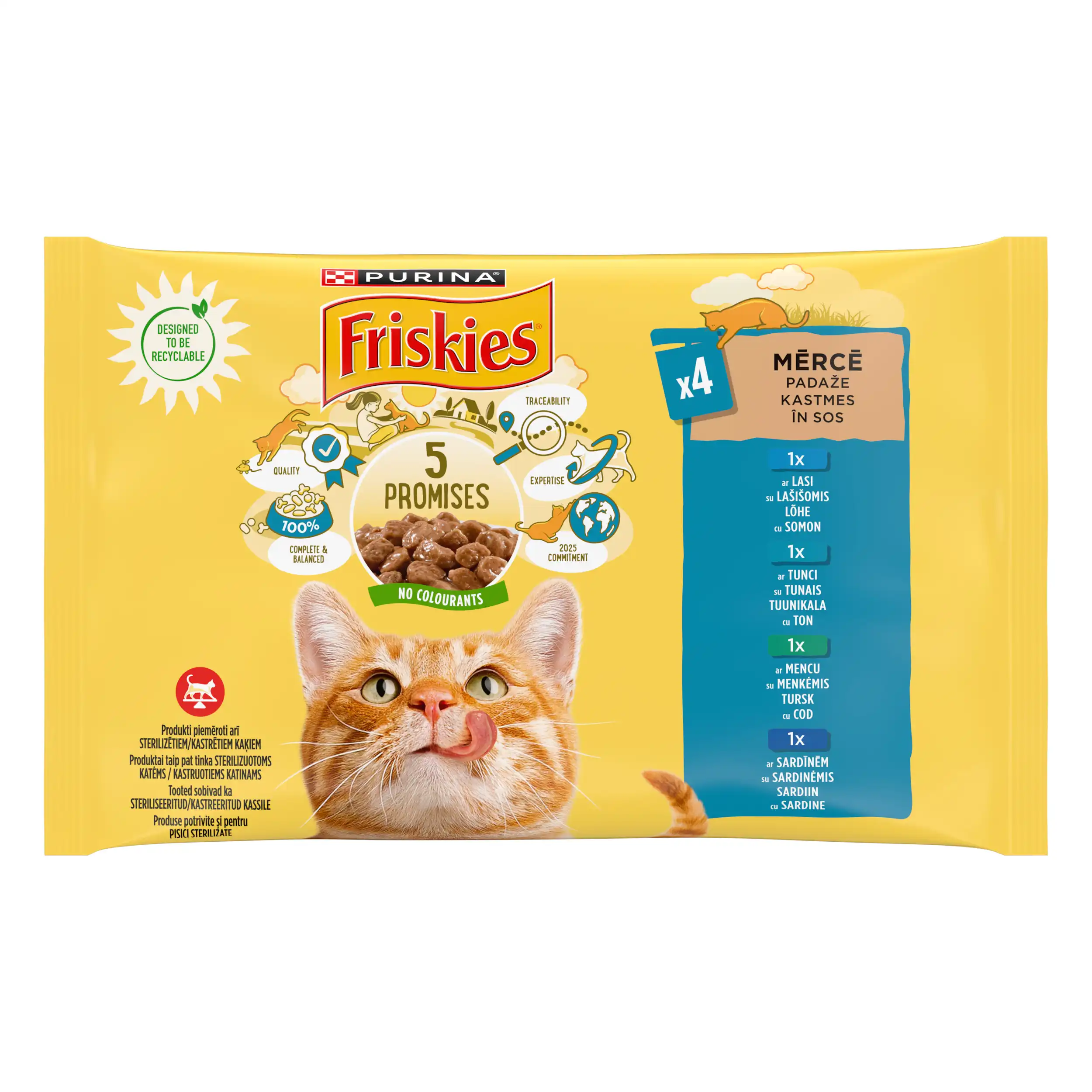 Purina Friskies Somon Pisici 340g