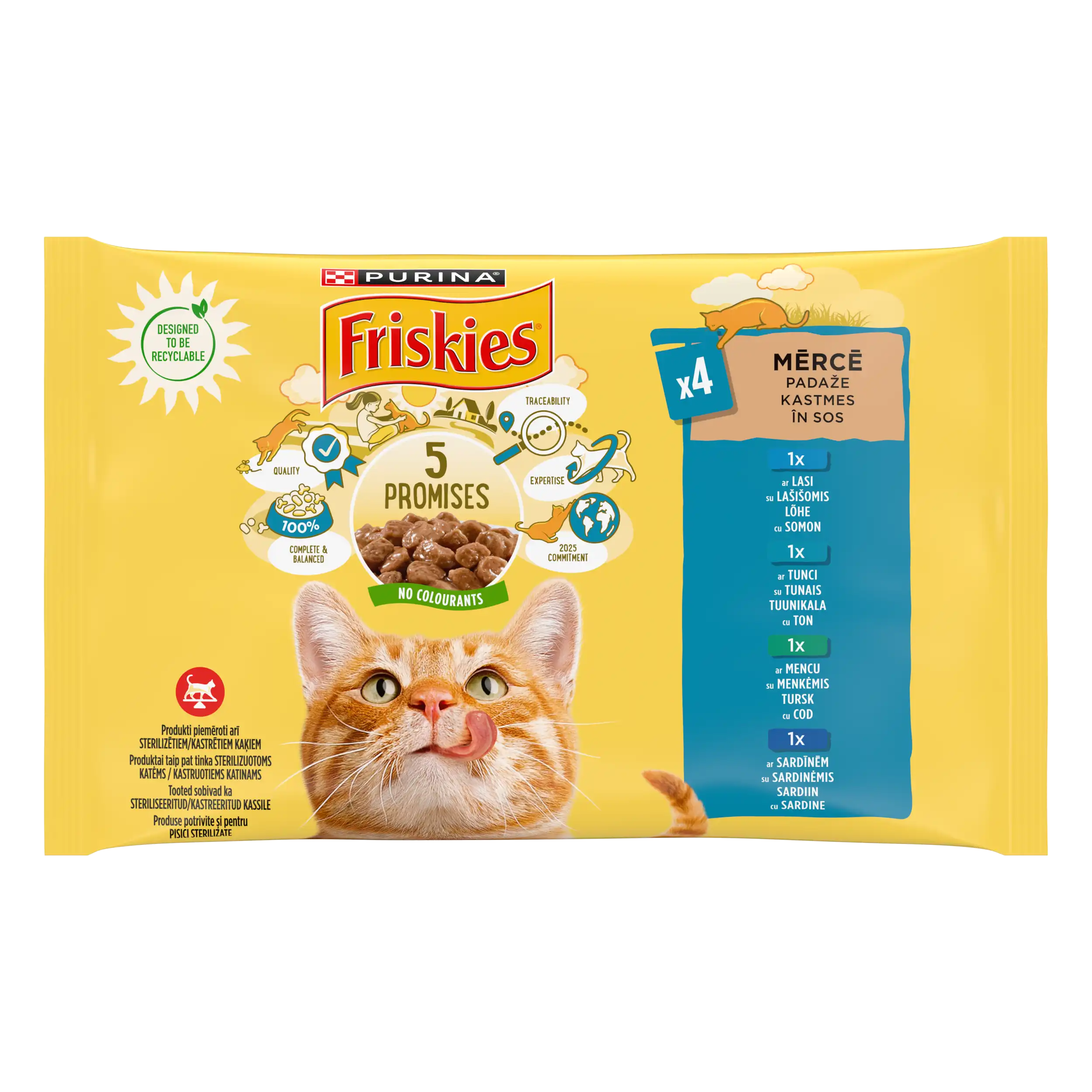 Purina Friskies Somon Pisici 340g