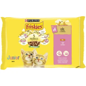 Purina Friskies Junior cu Pui în Sos Pisici 340g