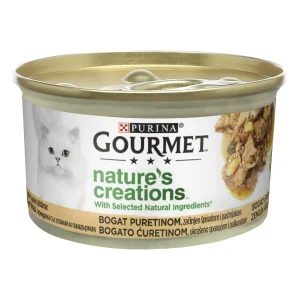 Purina Gourmet Nature's Creations cu Curcan Păstârnac și Spanac Pisici 85g