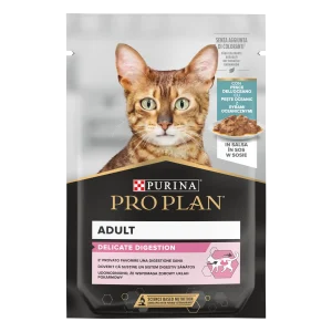 Purina Pro Plan Delicate Digestion cu Pește Oceanic în Sos Pisici 85g