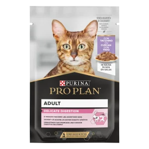 Purina Pro Plan Delicate Digestion cu Curcan în Sos Pisici 85g