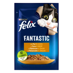 Purina Felix Fantastic cu Pui în Aspic Pisici 85g