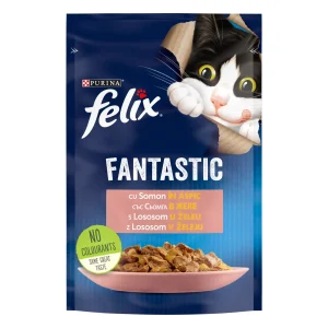 Purina Felix Fantastic cu Somon în Aspic Pisici 85g