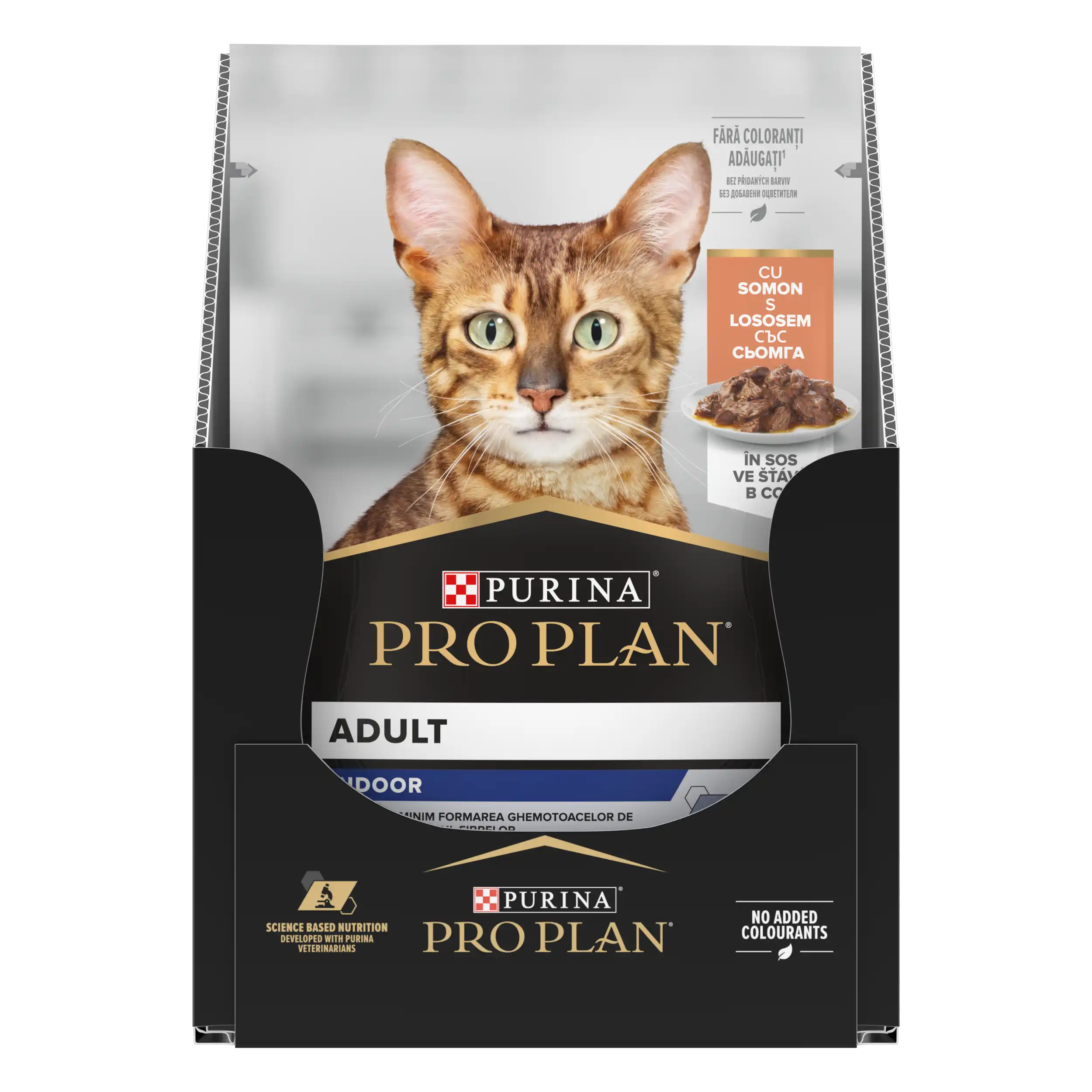Purina Pro Plan Indoorcu Somon în Sos Pisici 85g