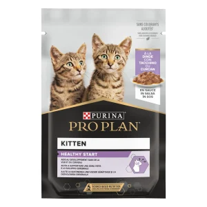 Purina Pro Plan Kitten Healthy Start cu Curcan în Sos Pisici 85g