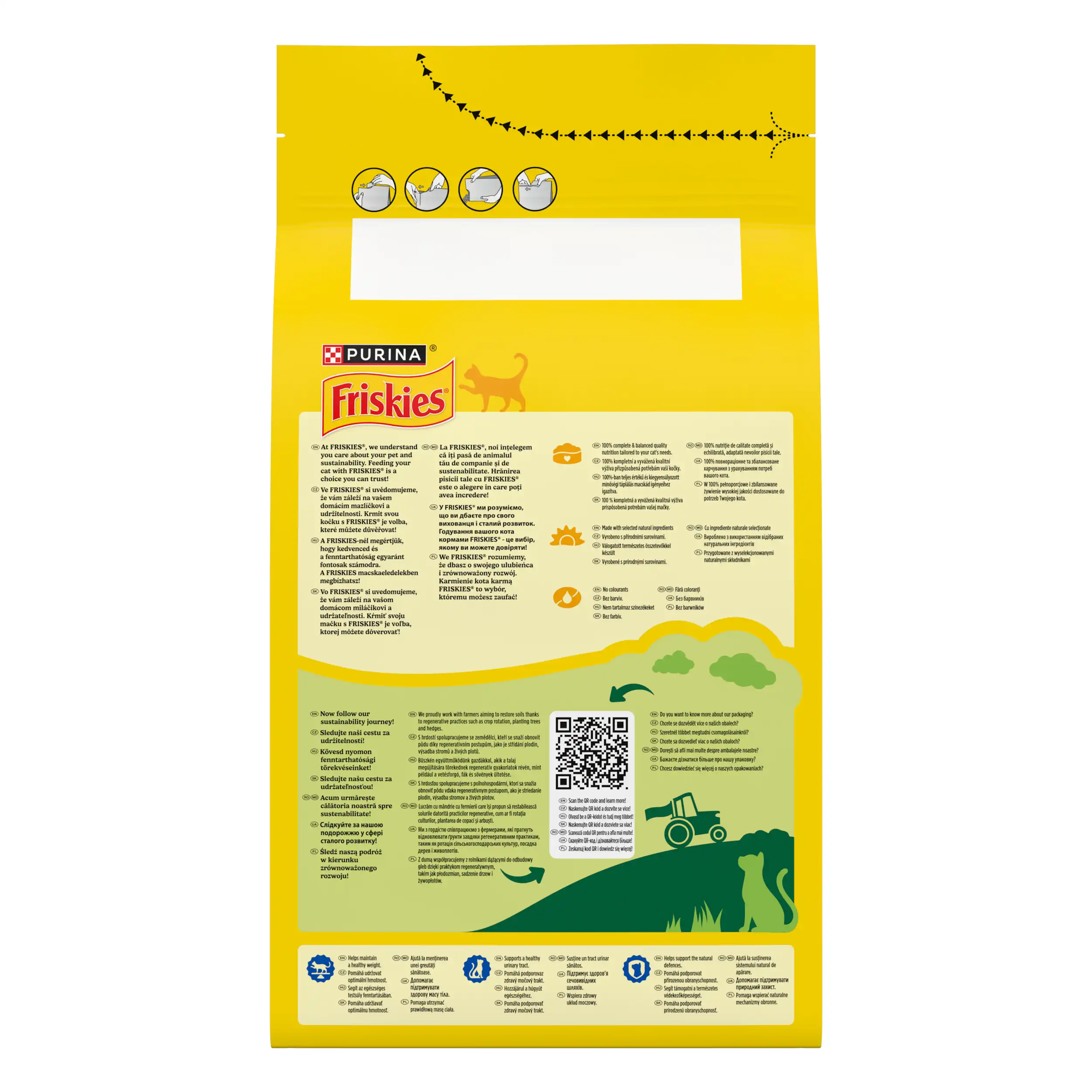 Purina Friskies Sterilized cu Somon și Legume Pisici 1.5kg