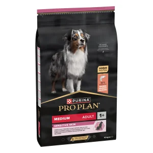 Purina Pro Plan Sensitive Skin Adult Somon Talie Medie Câini 10kg
