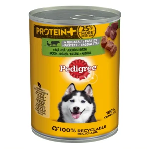 Pedigree hrană umedă conservă rață și vită pentru câini adulți 800 g