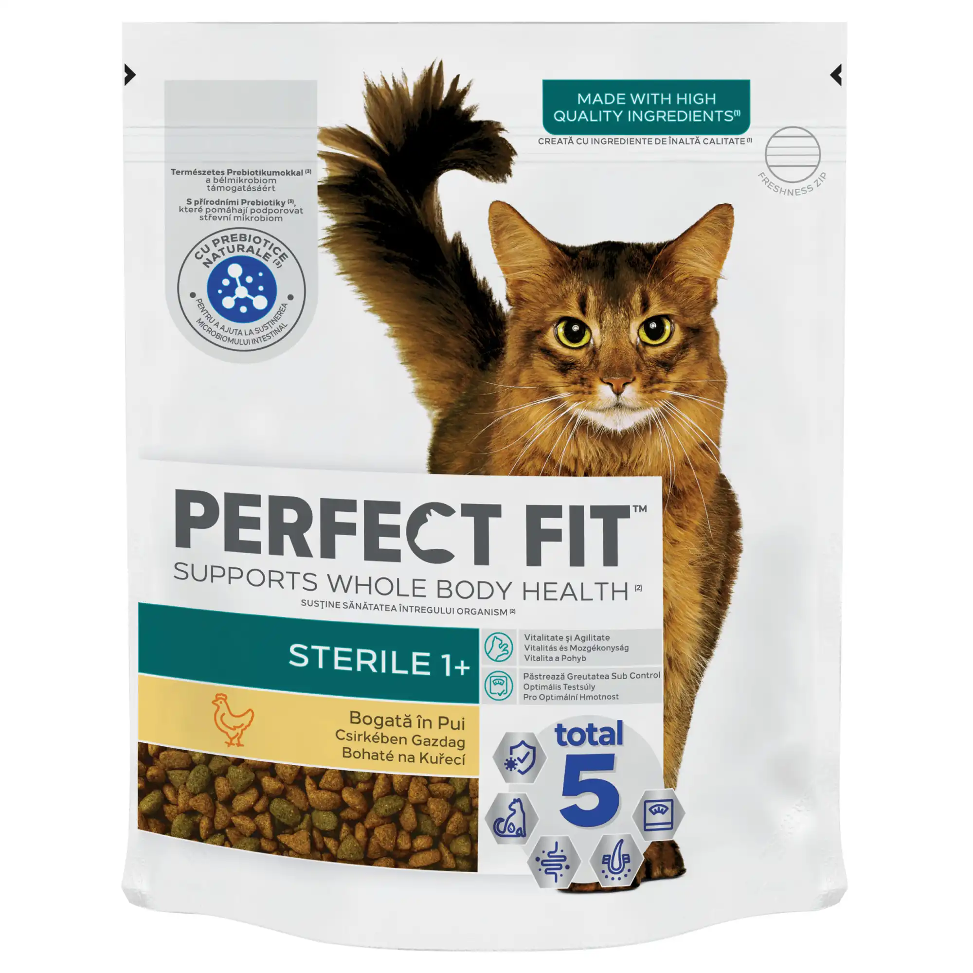 Perfect Fit hrană uscată pui pentru pisici sterilizate adulte 750 g