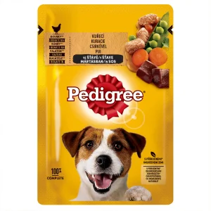 Pedigree hrană umedă pui și legume în sos pentru câini adulți 100 g