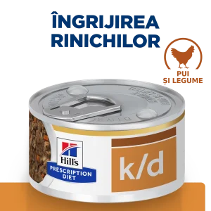 Hill's Prescription Diet KD Pui & Legume Tocăniță Pisici 82g
