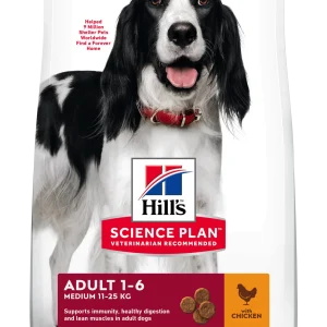Hill's Science Plan Adult Medium cu Pui Câini 2.5kg