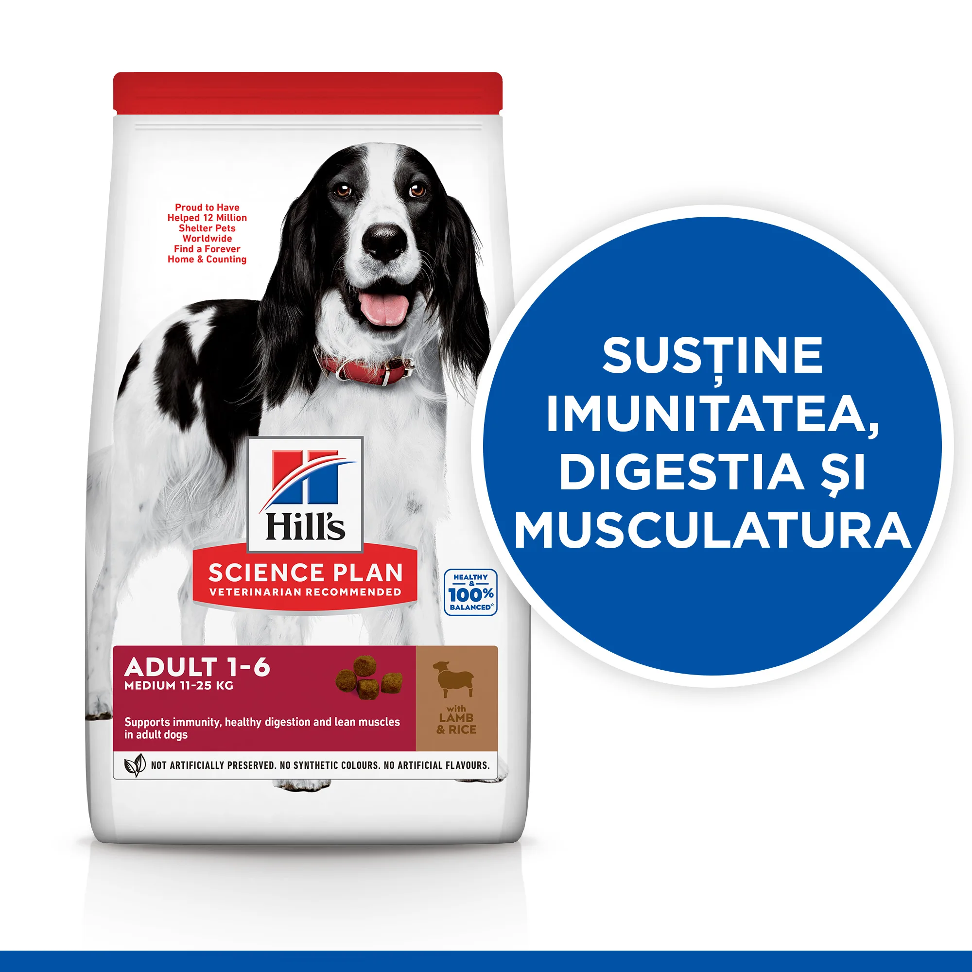 Hill's Science Plan Adult Medium Breed cu Miel Câini 2.5kg