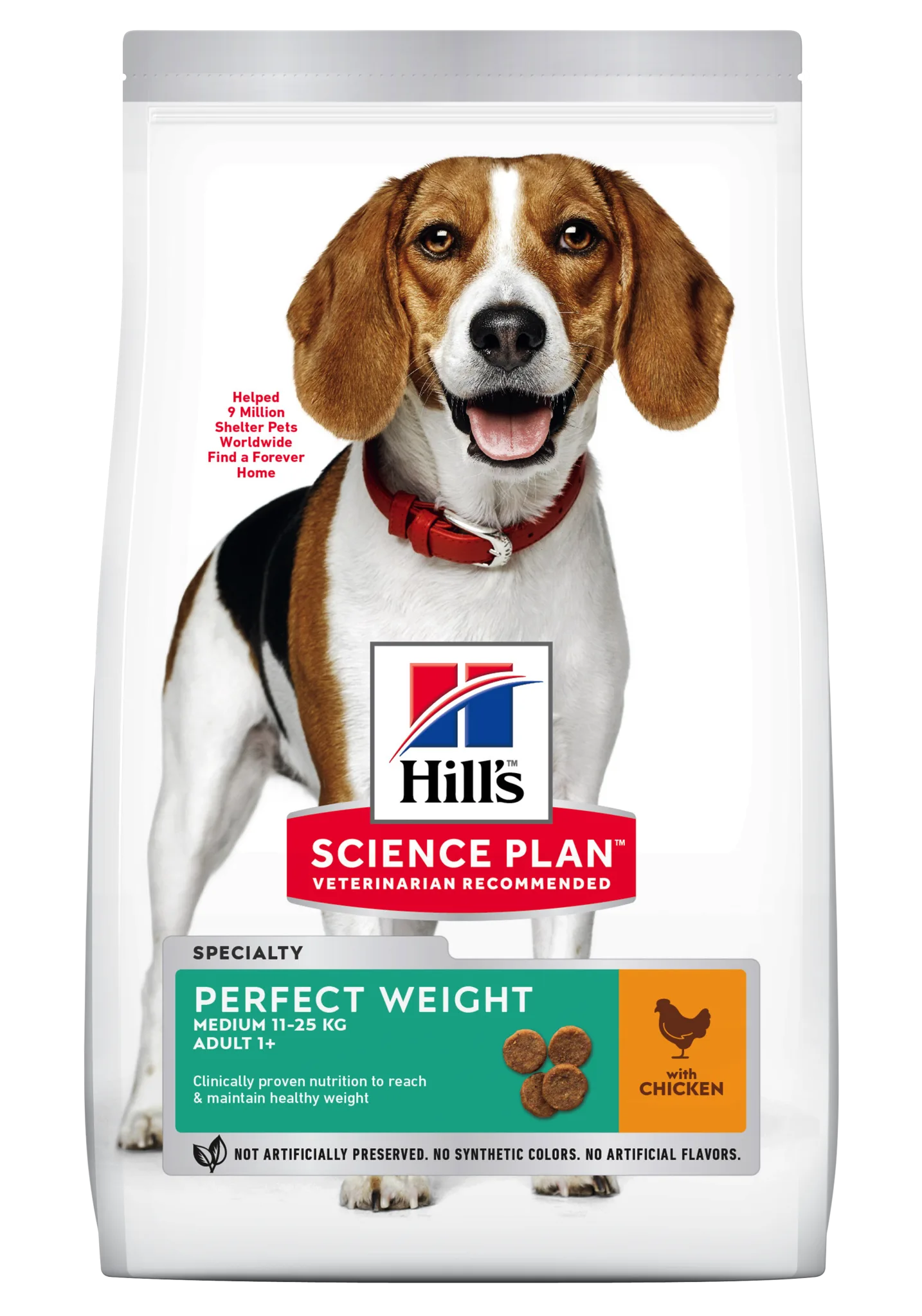 Hill's Science Plan Adult Perfect Weight Medium Breed Câini 12kg