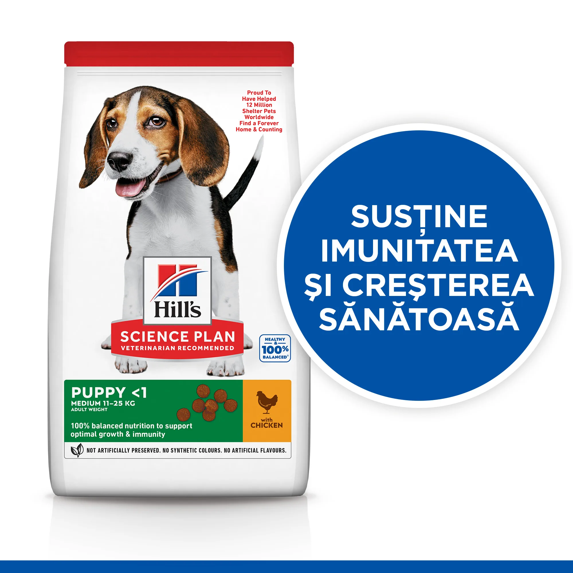 Hill's Science Plan Puppy Med Pui Valpk Câini 18kg