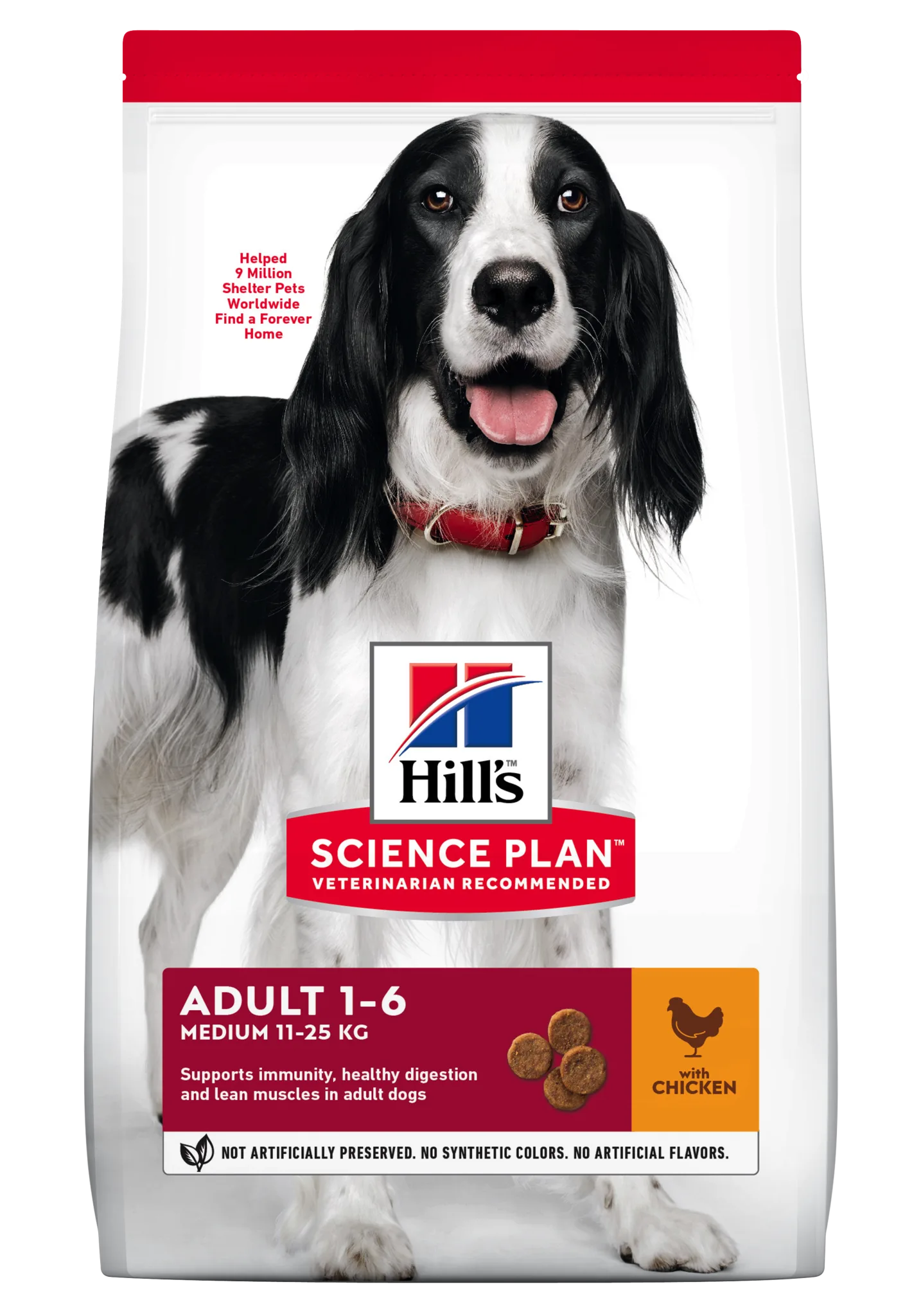 Hill's Science Plan Adult Medium cu Pui Câini 14kg