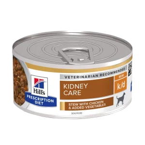 Hill's Prescription Diet K/D Tocăniță cu Pui și Legume Adăugate Câini 156g