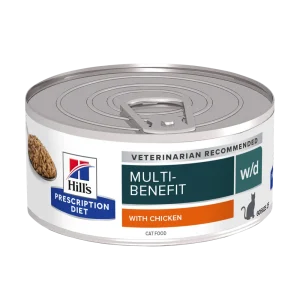 Hill's Prescription Diet W/D cu Pui Pisici 156g