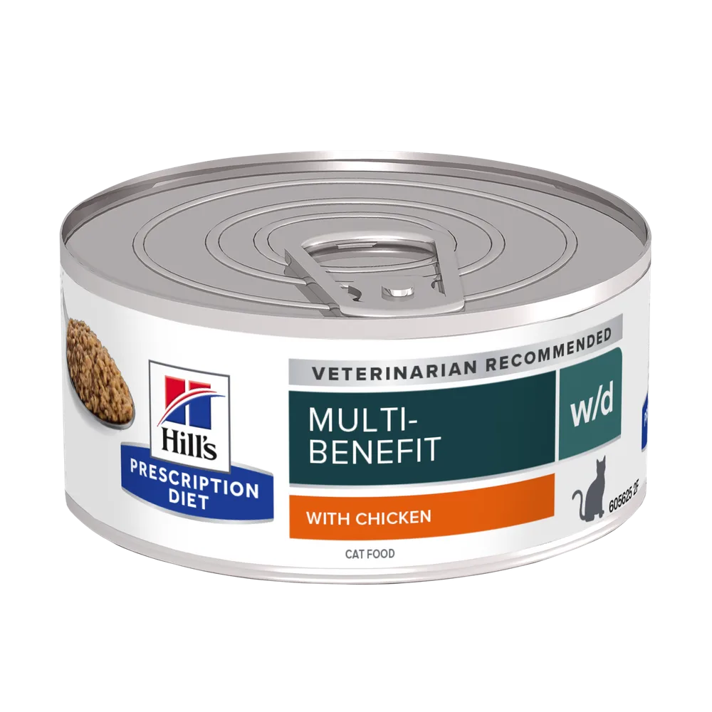 Hill's Prescription Diet W/D cu Pui Pisici 156g