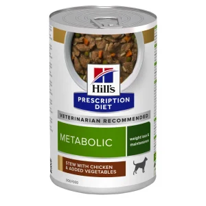 Hill's Prescription Diet Metabolic Tocăniță cu Aromă de Pui și Legume Câini 354g