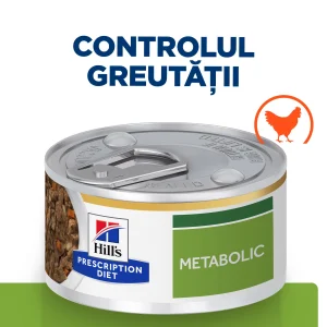 Hill's Prescription Diet Metabolic Tocăniță cu Gust de Pui și Legume Pisici 82g