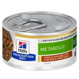 Hill's Prescription Diet Metabolic Tocăniță cu Gust de Pui și Legume Pisici 82g