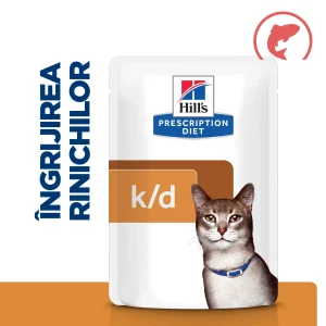 Hill's Prescription Diet K/D cu Somon Pisici 1.02kg