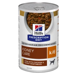 Hill's Prescription Diet KD Tocăniță cu Pui și Legume Adăugate Câini 354g