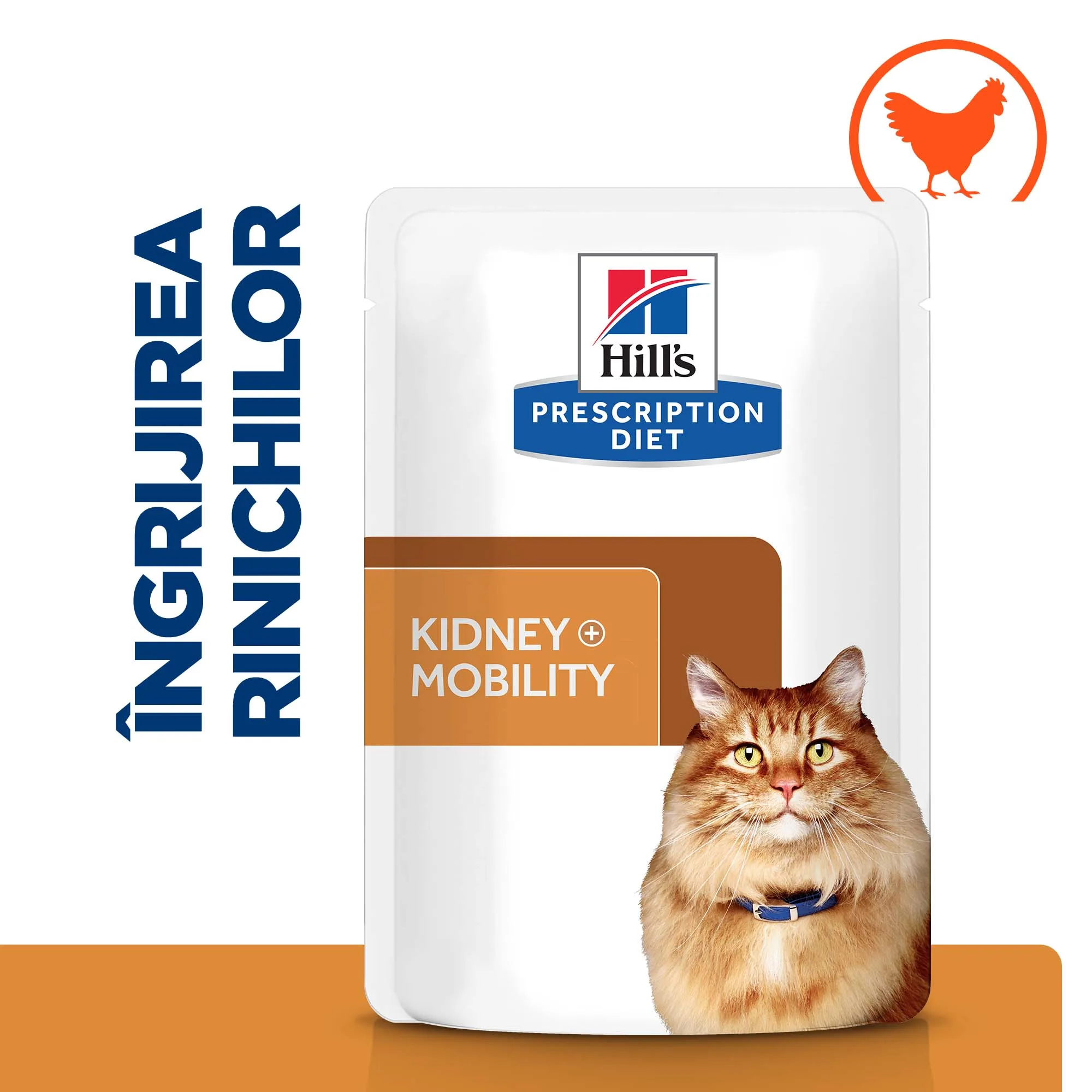 Hill's Prescription Diet K/D + Mobility cu Pui Pisici 85g