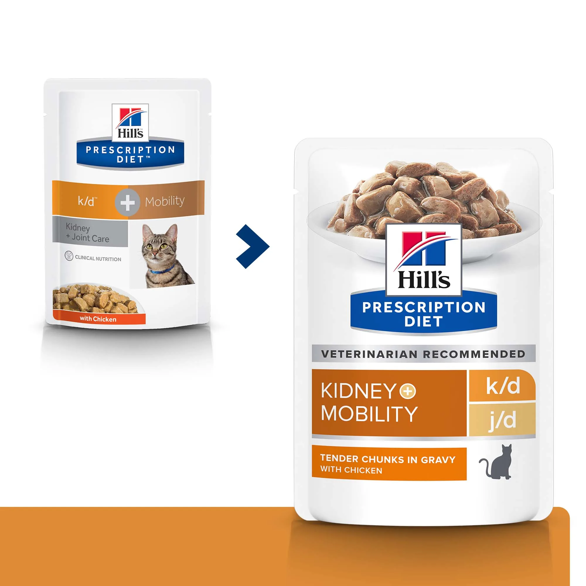 Hill's Prescription Diet K/D + Mobility cu Pui Pisici 85g