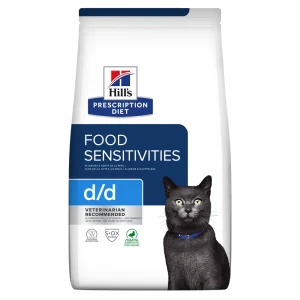 Hill's Prescription Diet D/D cu Rață și Mazăre Pisici 3kg