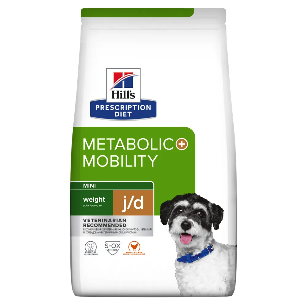 Hill's Prescription Diet Metabolic + Mobility Mini cu Pui Câini 1kg