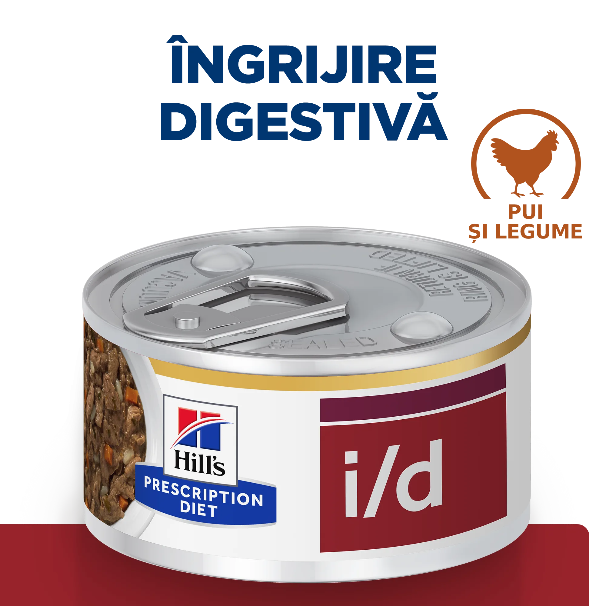 Hill's Prescription Diet I/D Tocăniță cu Pui și Legume Adăugate Câini 156g
