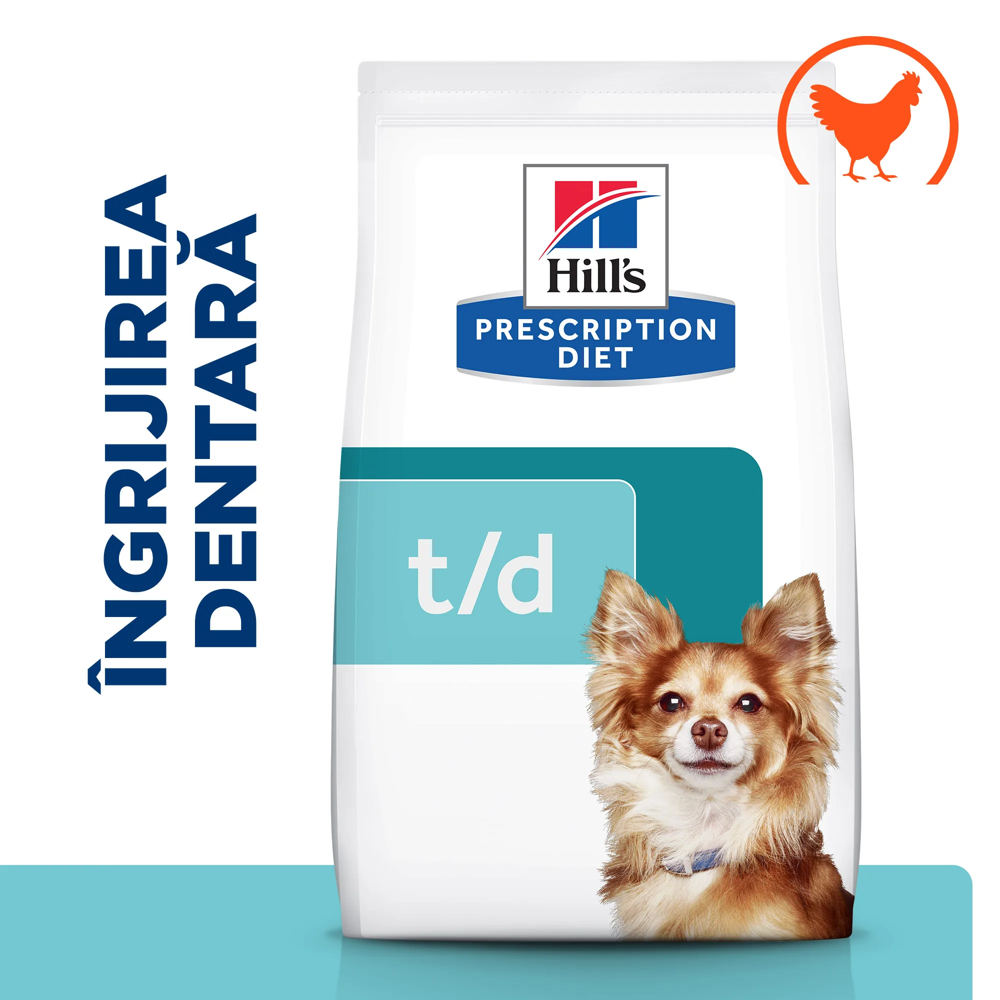 Hill's Prescription Diet T/D Mini cu Pui Câini 3kg