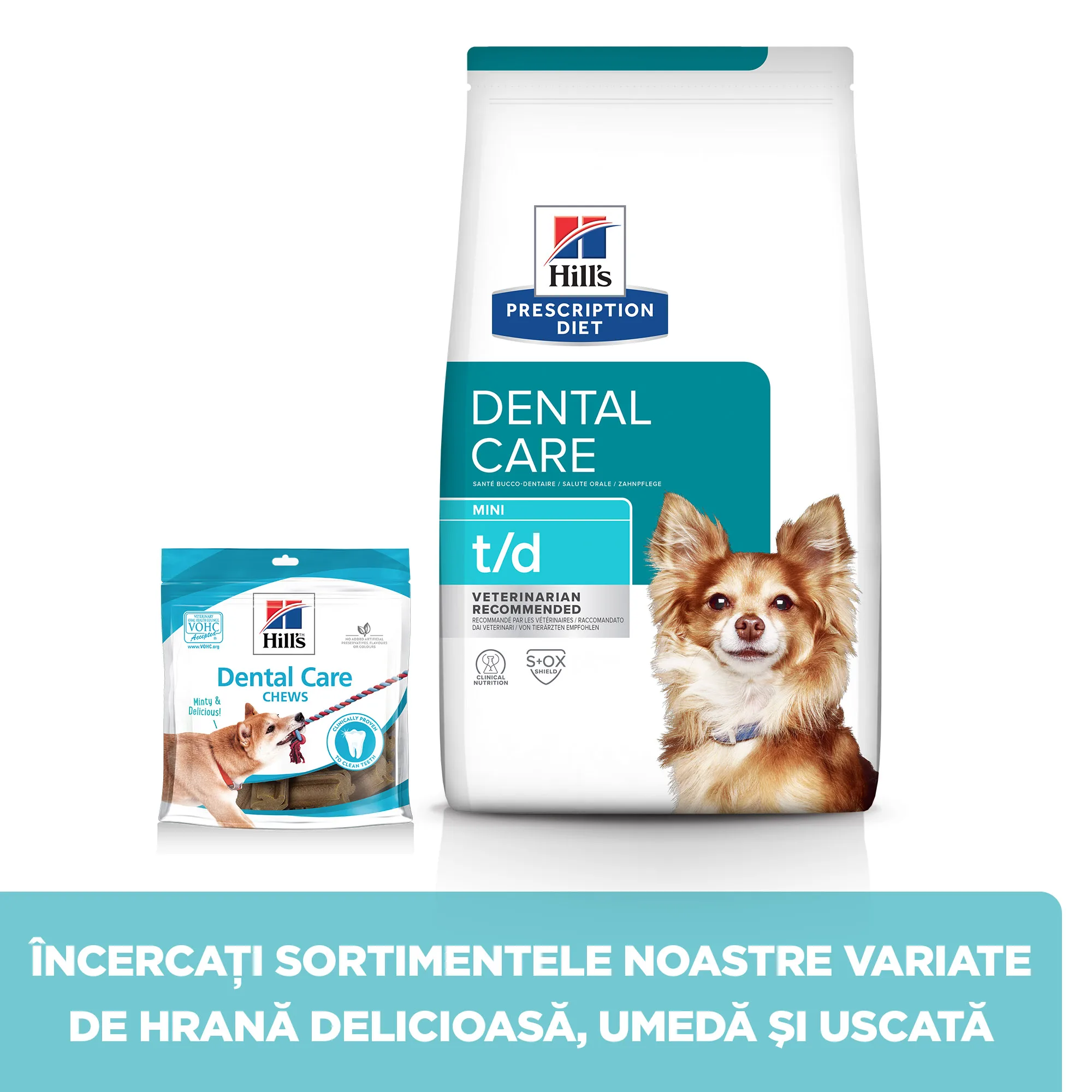 Hill's Prescription Diet T/D Mini cu Pui Câini 3kg