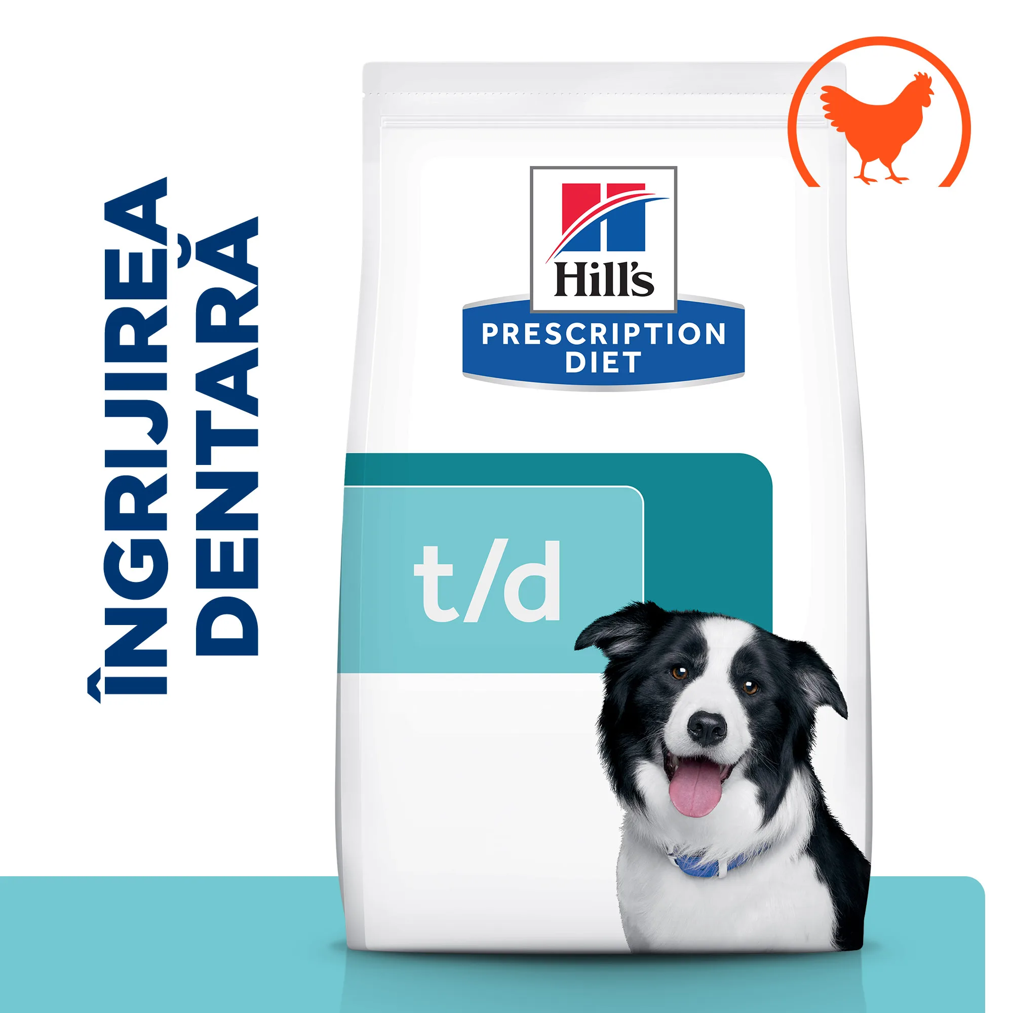 Hill's Prescription Diet T/D cu Pui Câini 4kg