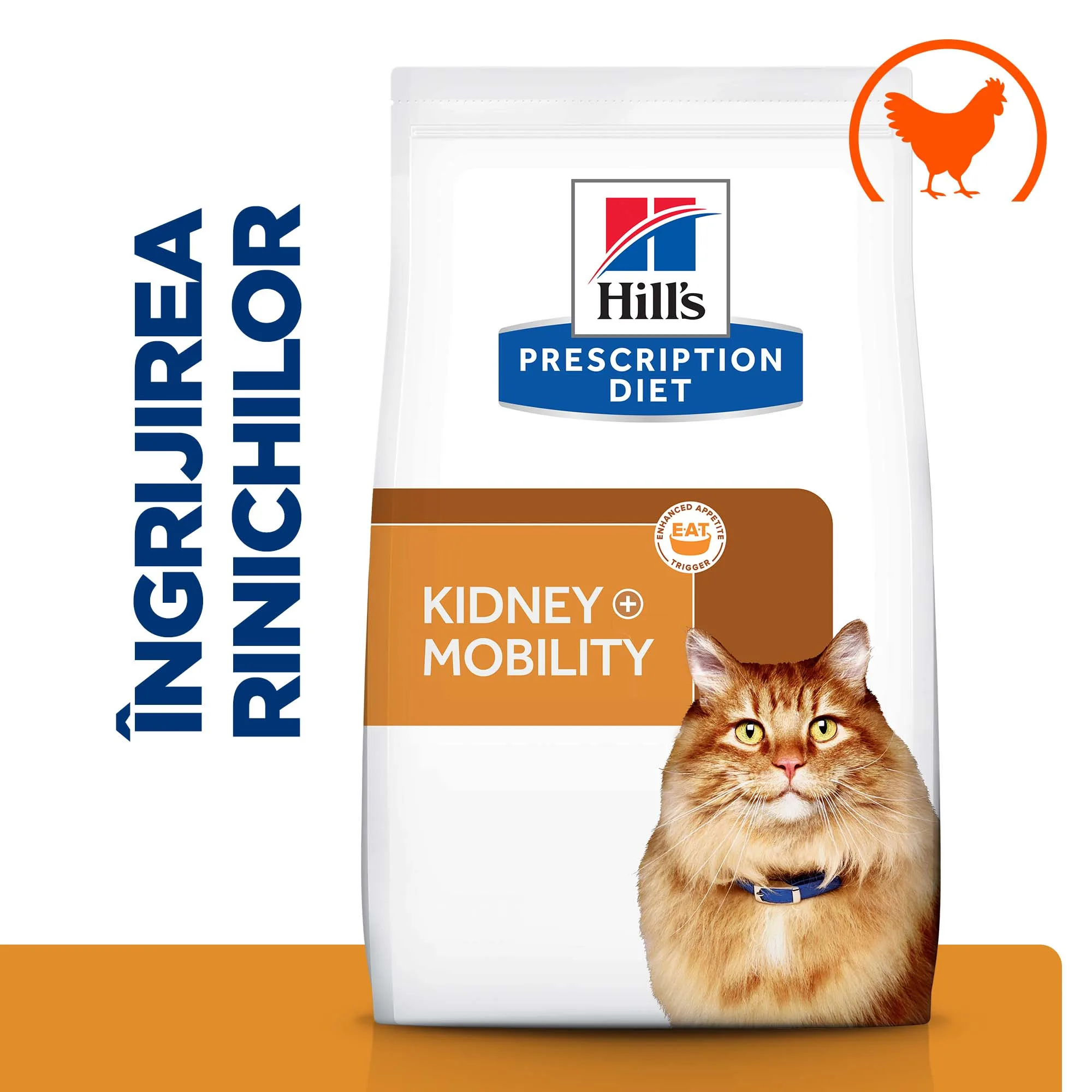 Hill's Prescription Diet K/D + Mobility cu Pui Pisici 1.5kg