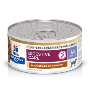 Hill's Prescription Diet I/D Low Fat cu Pui și Legume Adăugate Câini 156g