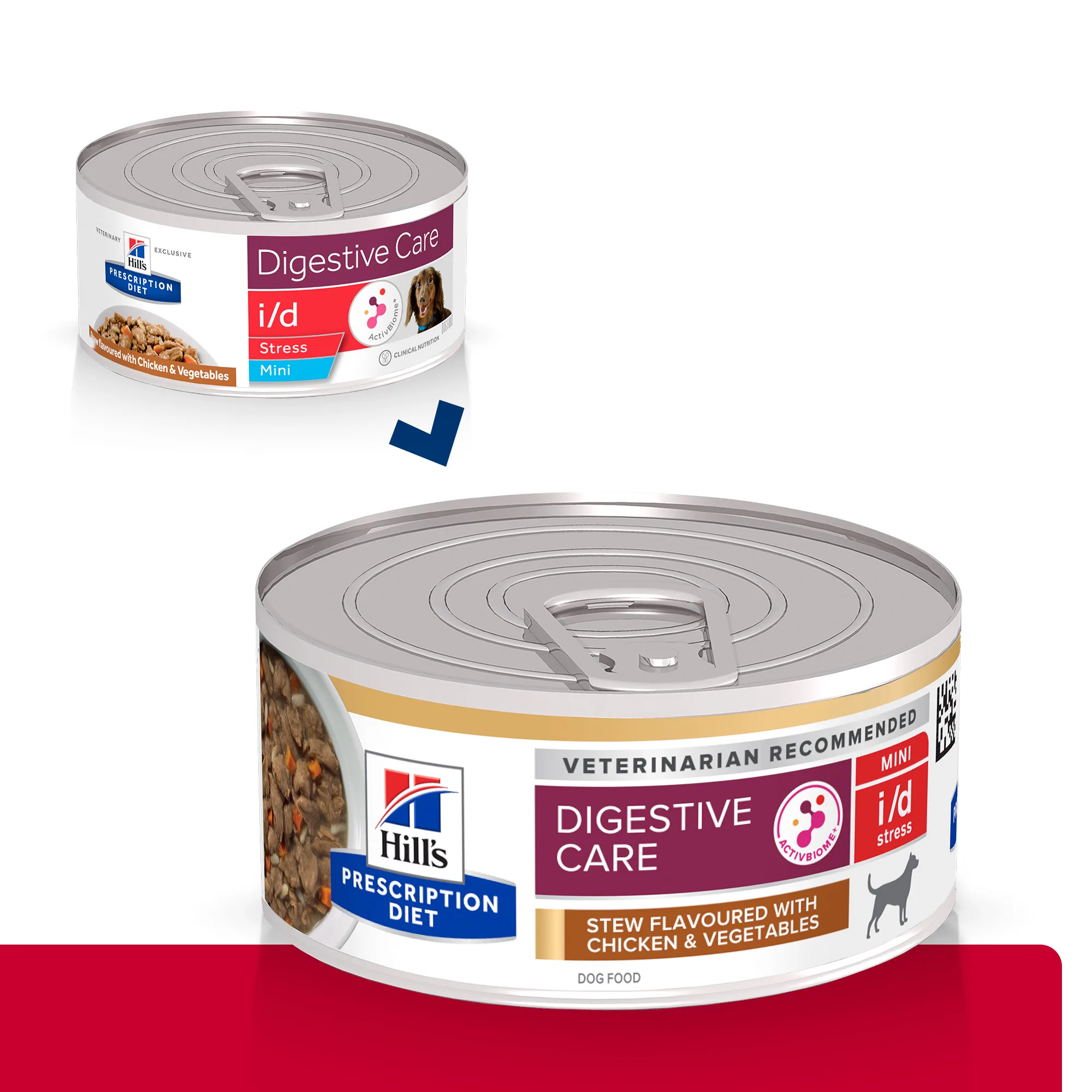 Hill's Prescription Diet I/D Stress Mini Tocăniță cu Gust de P Câini 156g
