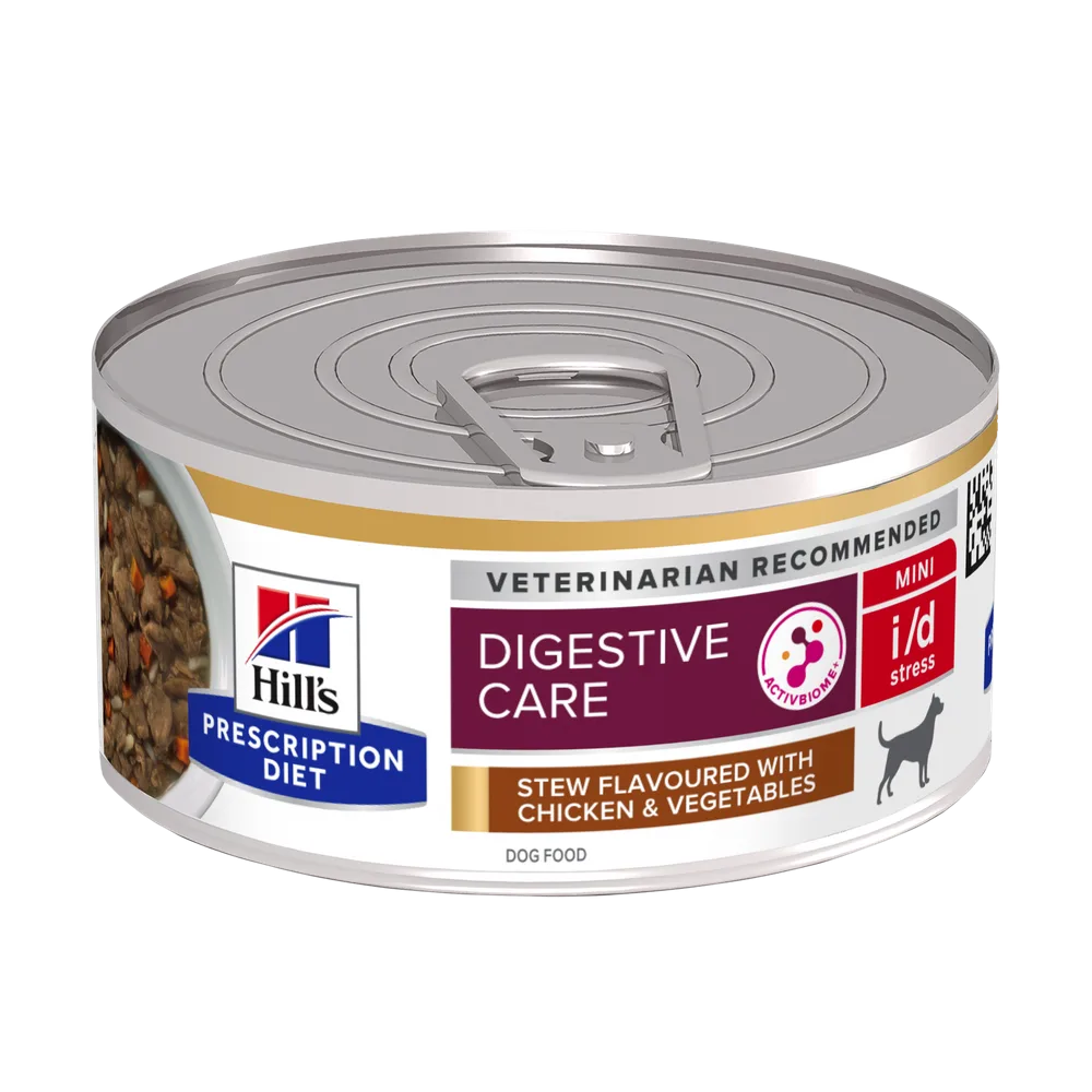 Hill's Prescription Diet I/D Stress Mini Tocăniță cu Gust de P Câini 156g