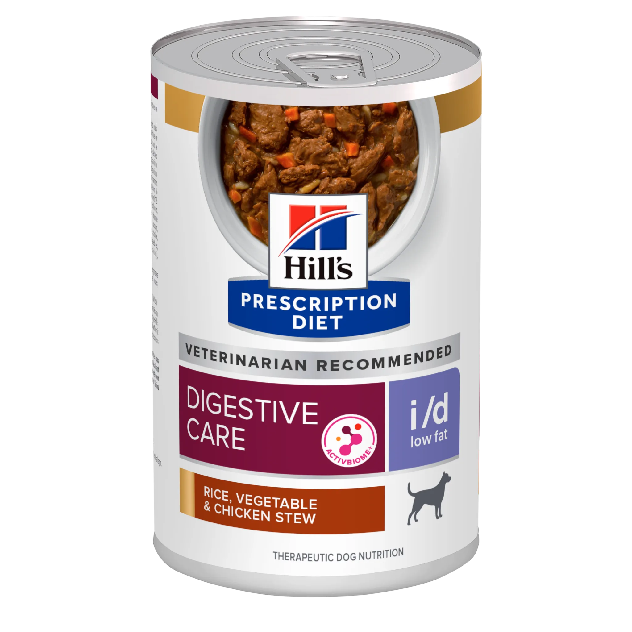 Hill's Prescription Diet I/D Low Fat Tocăniță cu Gust de Pui și Legume Câini 354g
