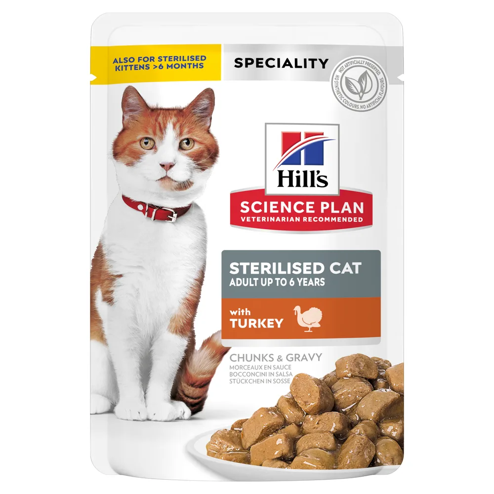 Hill's Science Plan Sterilised Cat Adult cu Curcan Pisici 1.02kg