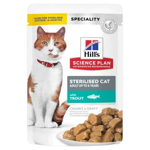 Hill's Science Plan Sterilised Cat Adult cu Păstrăv Pisici 1.02kg
