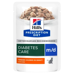 Hill's Prescription Diet M/D cu Carne de Pui Pisici 1.02kg