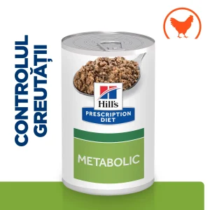 Hill's Prescription Diet Metabolic cu Aromă de Pui Câini 370g