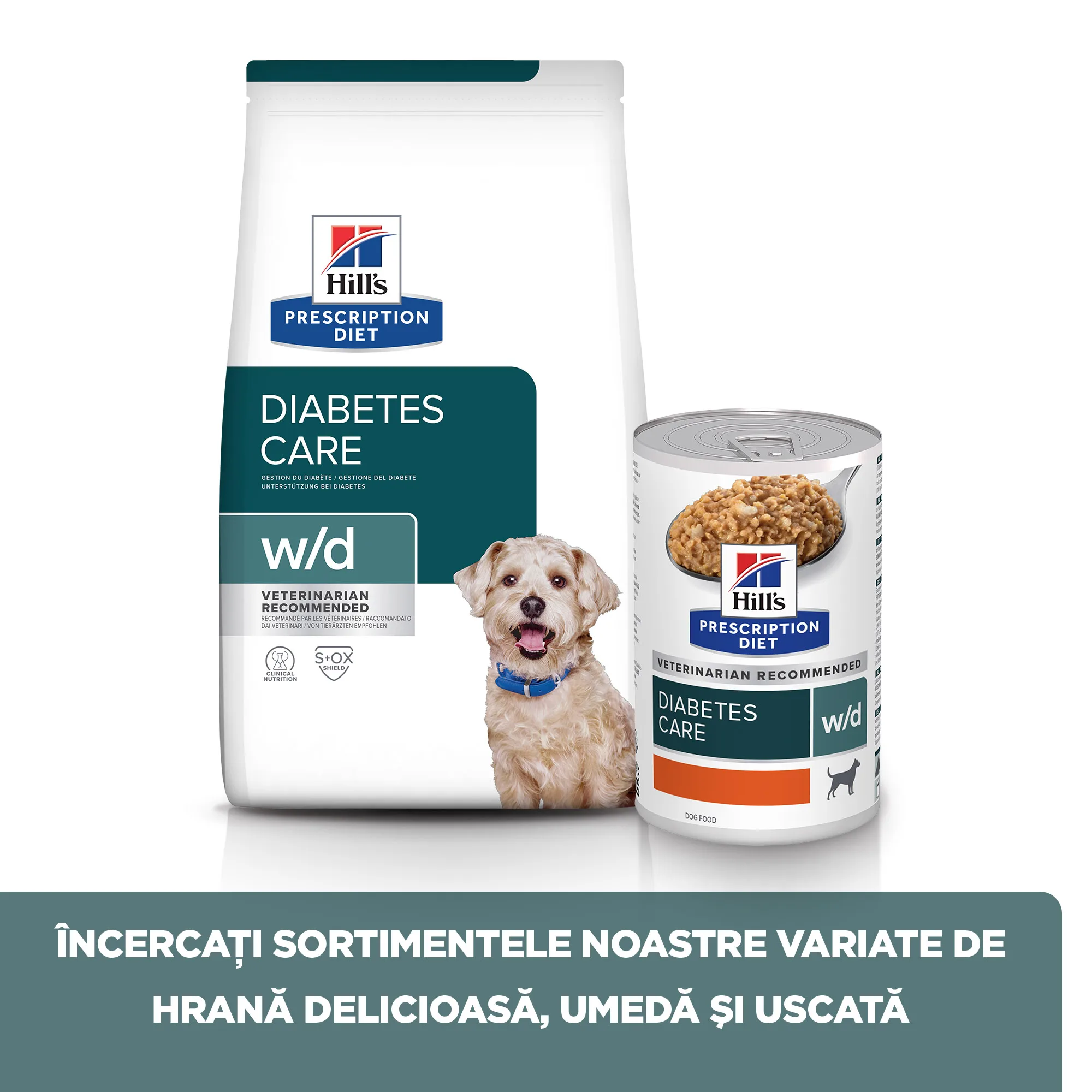 Hill's Prescription Diet W/D cu Pui Câini 370g