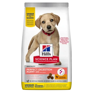 Hill's Science Plan Perfect Digestion Puppy Large Breed cu Pui și Orez Câini 2.5kg
