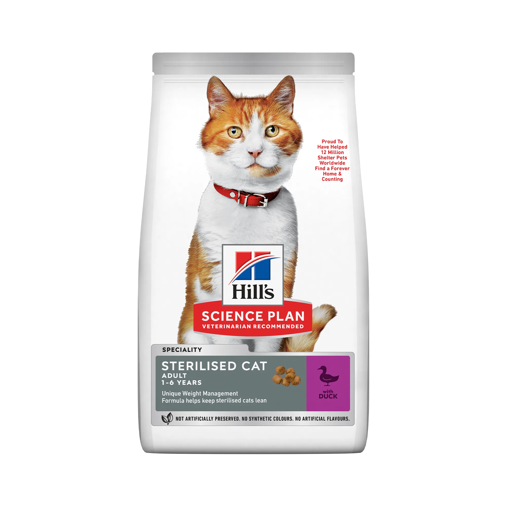 Hill's Science Plan Sterilised Cat Adult cu Rață Pisici 1.5kg